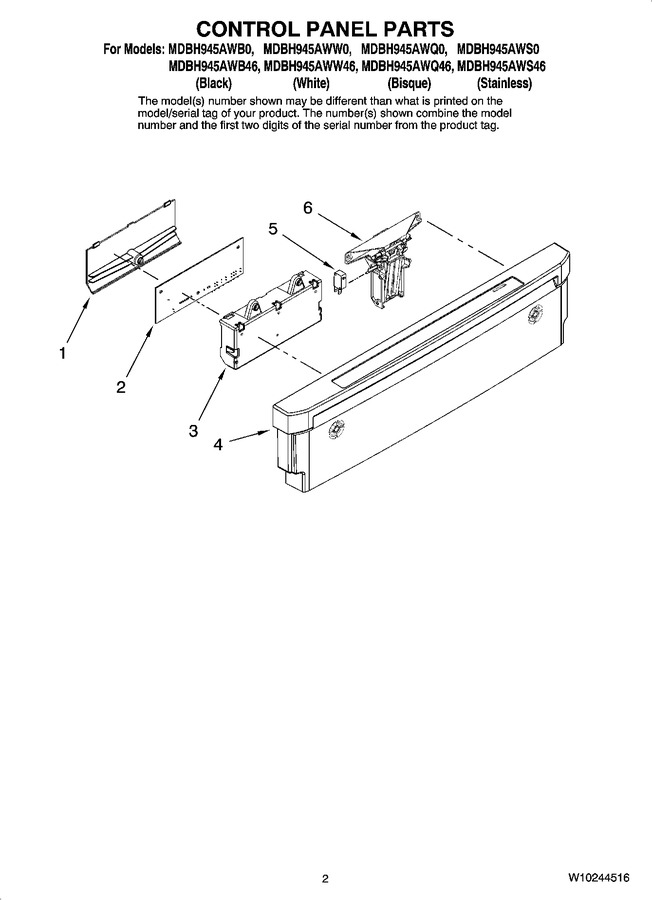 Diagram for MDBH945AWW0