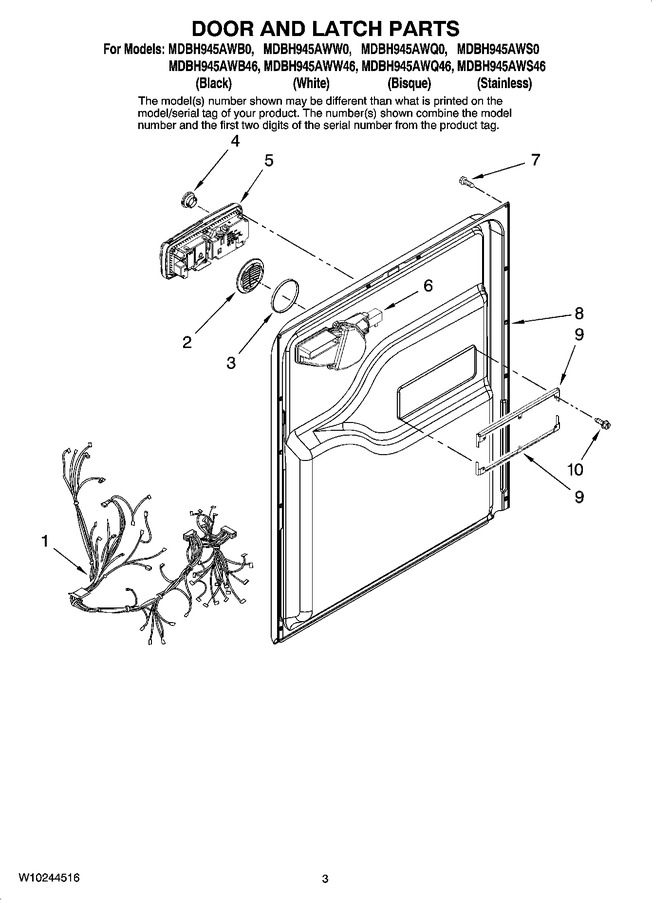 Diagram for MDBH945AWQ0