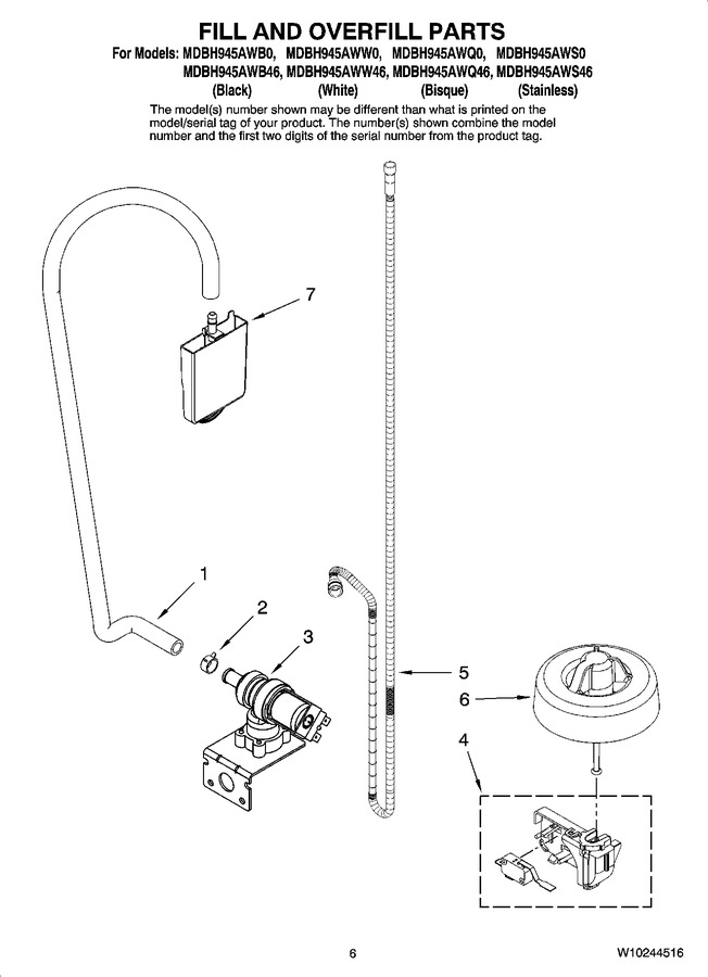 Diagram for MDBH945AWS46