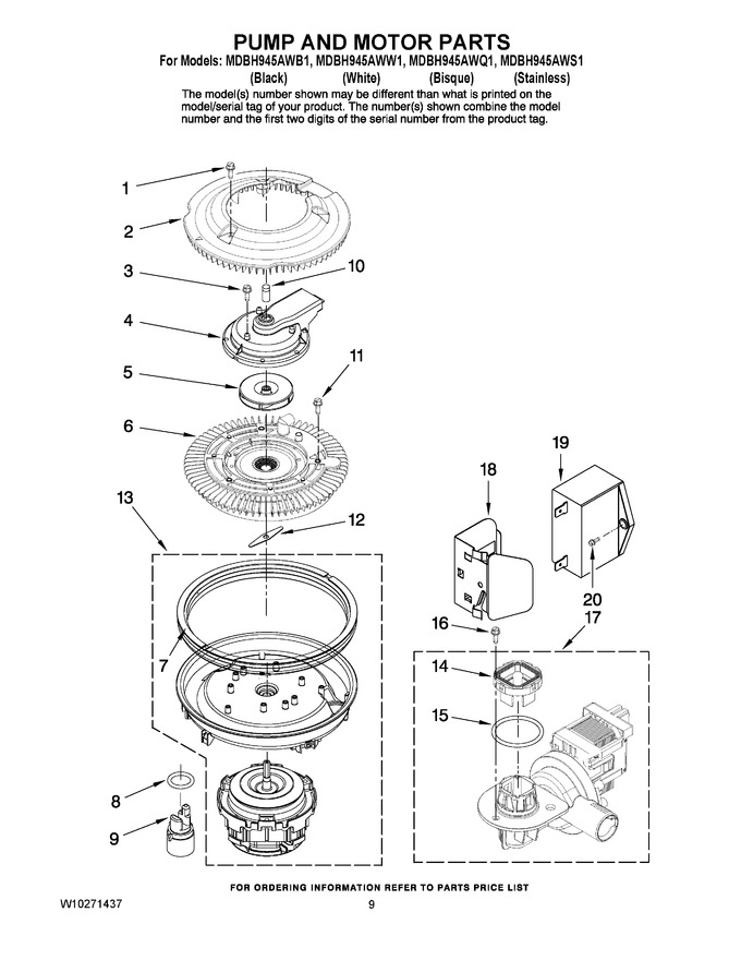 Diagram for MDBH945AWB1