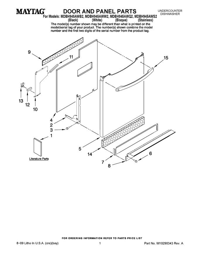 Diagram for MDBH945AWQ2