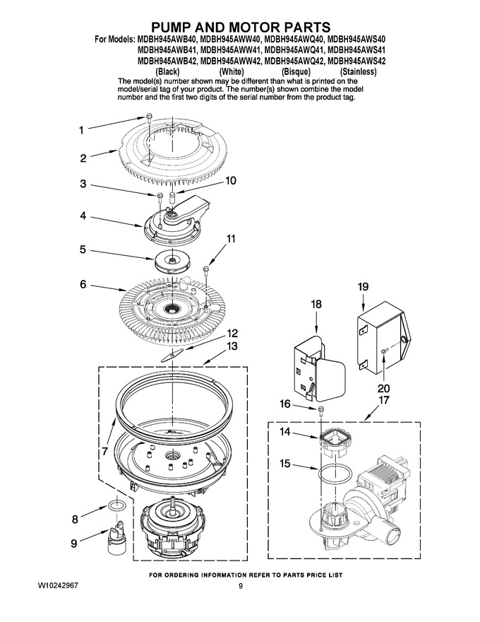 Diagram for MDBH945AWQ40