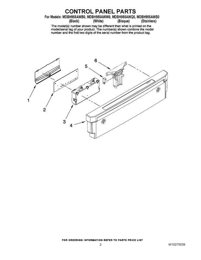 Diagram for MDBH955AWW0