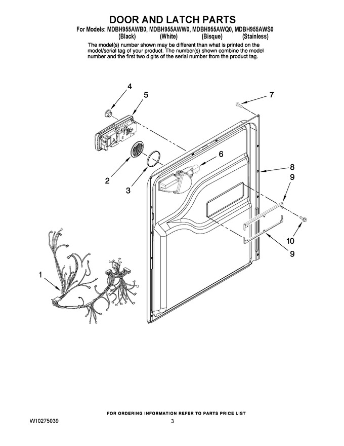 Diagram for MDBH955AWQ0