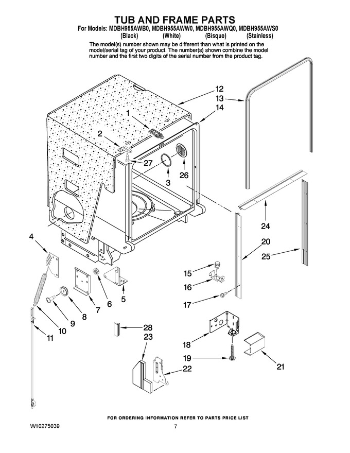 Diagram for MDBH955AWB0