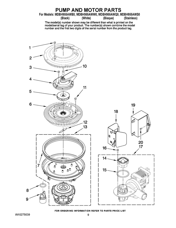 Diagram for MDBH955AWW0