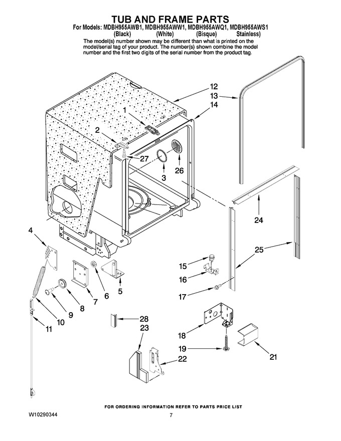 Diagram for MDBH955AWQ1