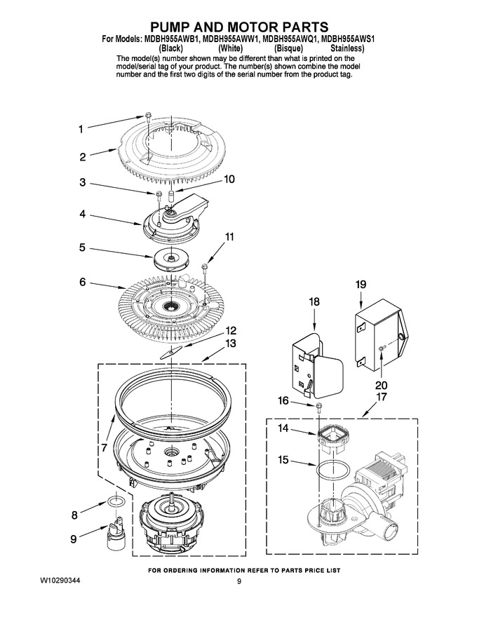 Diagram for MDBH955AWW1