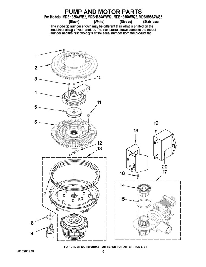 Diagram for MDBH955AWW2