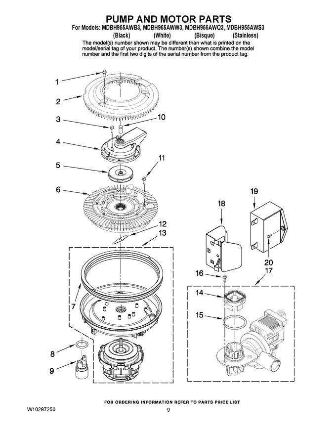 Diagram for MDBH955AWS3