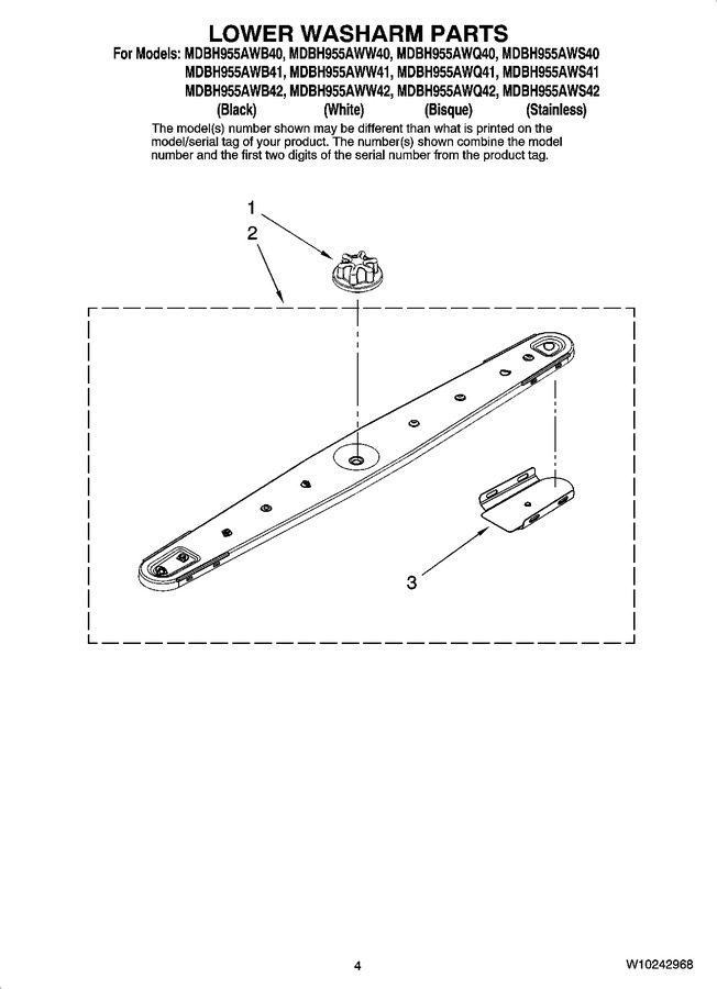 Diagram for MDBH955AWS42