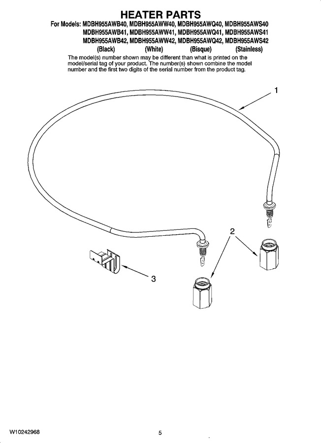 Diagram for MDBH955AWQ40