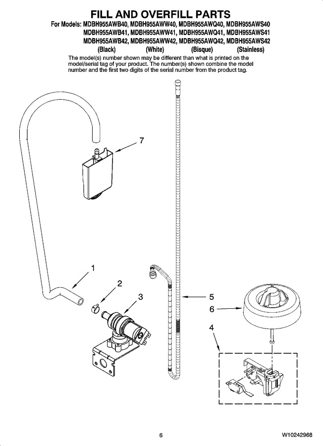 Diagram for MDBH955AWQ40