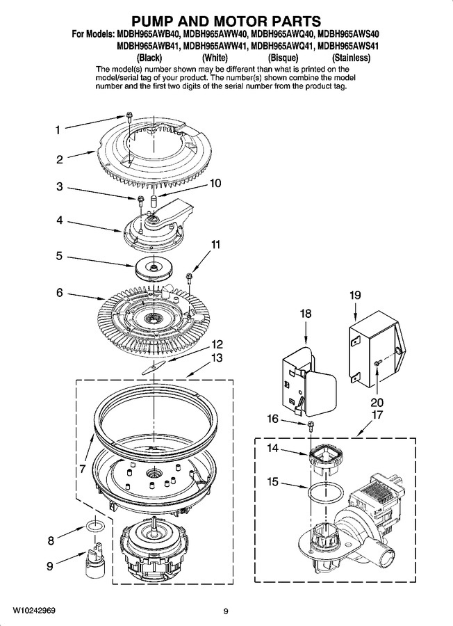 Diagram for MDBH965AWQ40