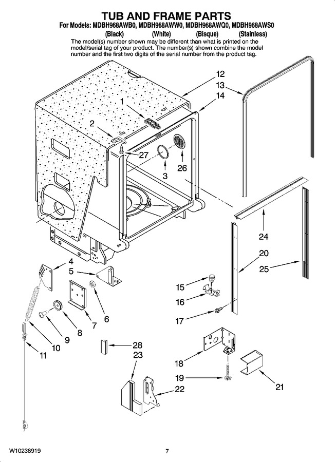 Diagram for MDBH968AWW0