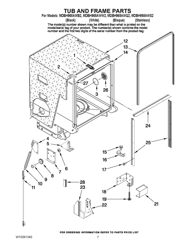 Diagram for MDBH968AWW2