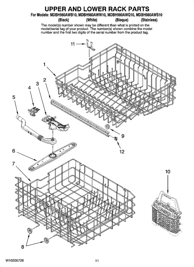 Diagram for MDBH980AWB10