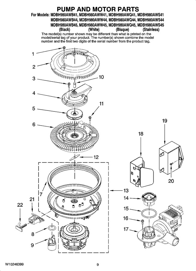 Diagram for MDBH980AWQ45