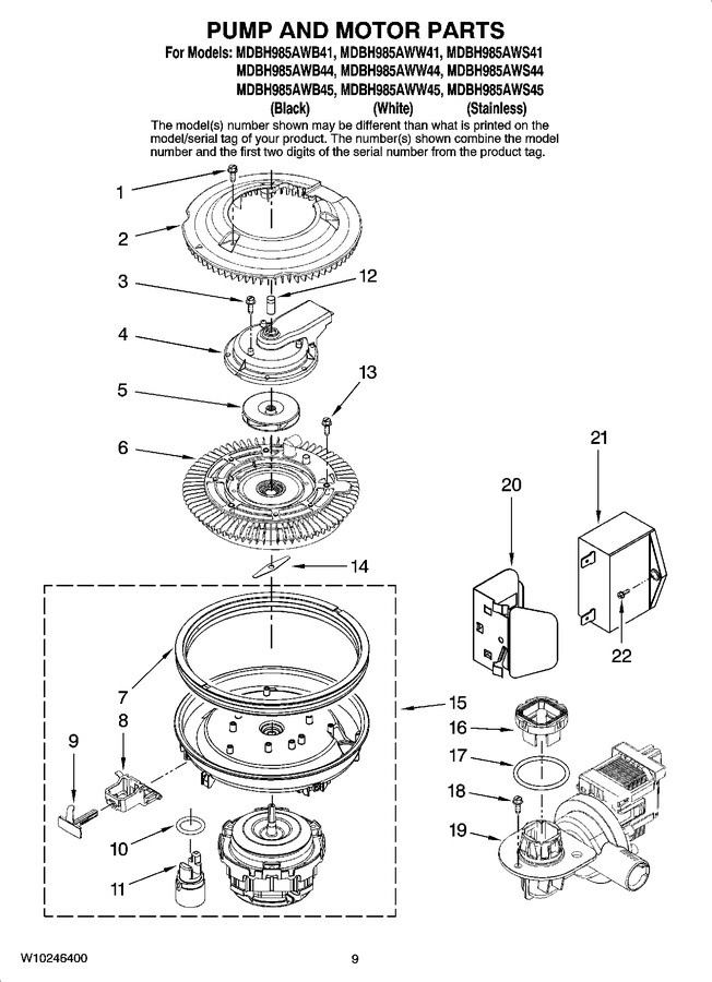 Diagram for MDBH985AWW44