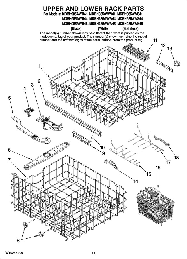 Diagram for MDBH985AWW44