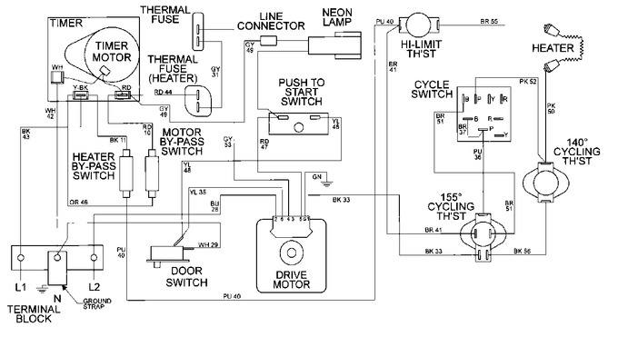 Diagram for MDE16CSDZW