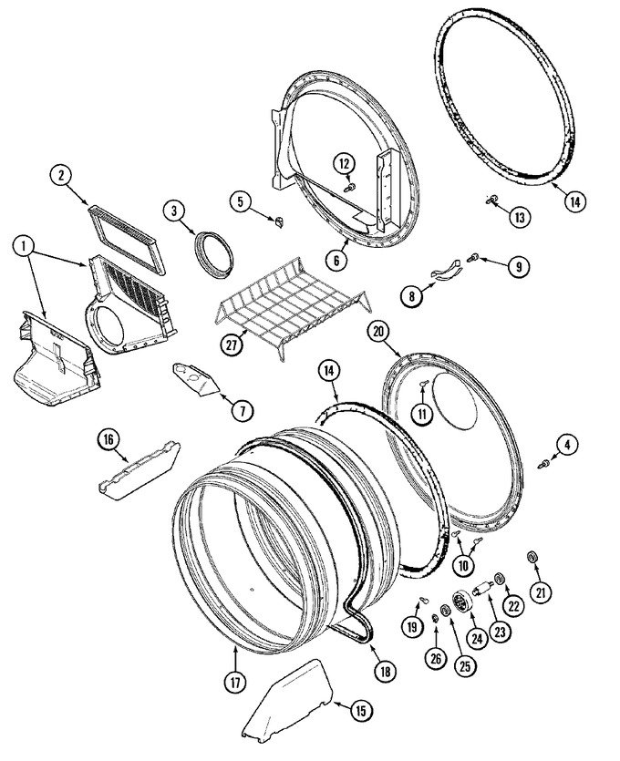 Diagram for MDG5000BWW