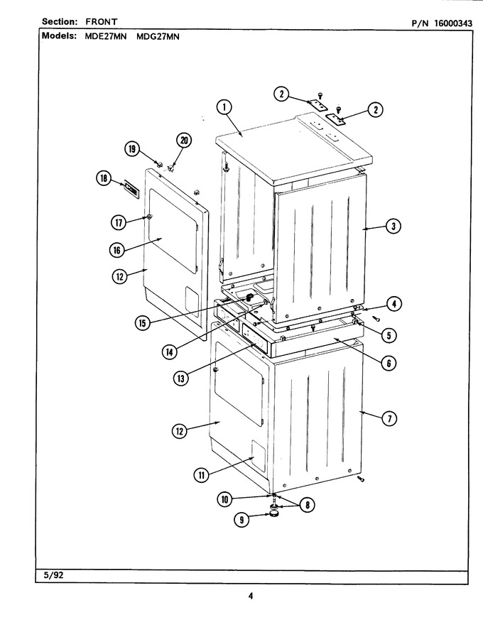 Diagram for MDE27MNACW