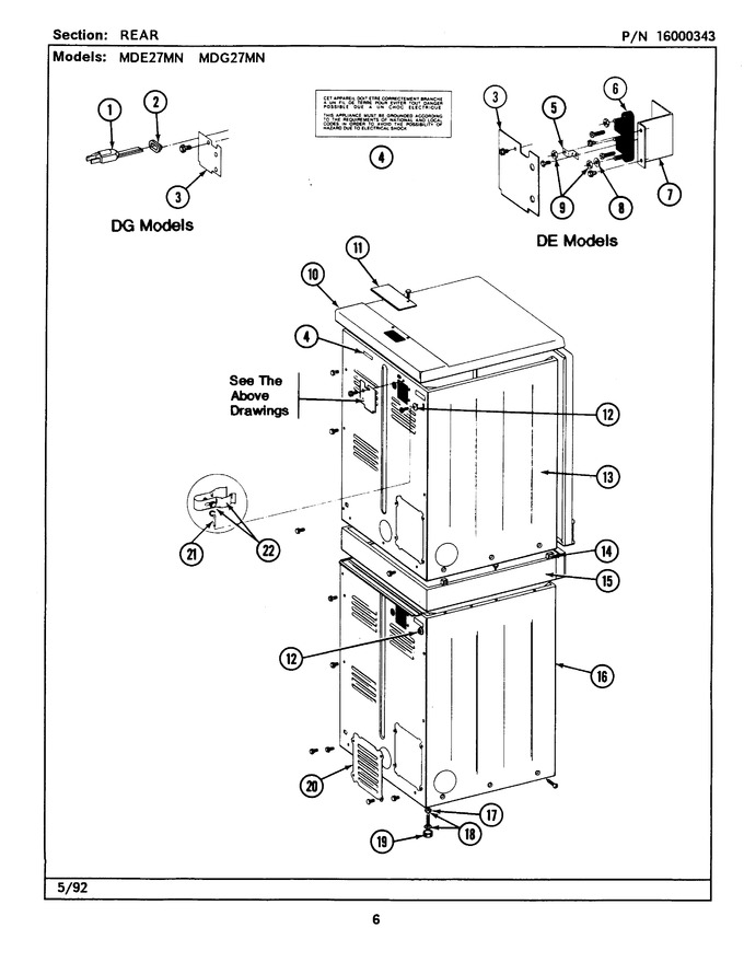 Diagram for MDE27MNAGW