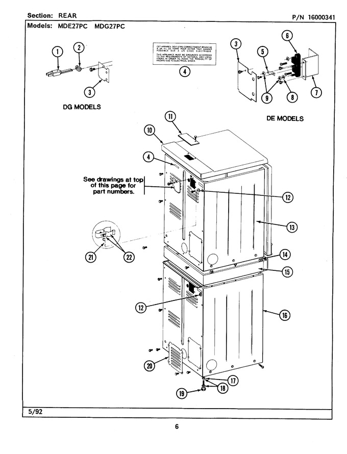 Diagram for MDE27PCAEW