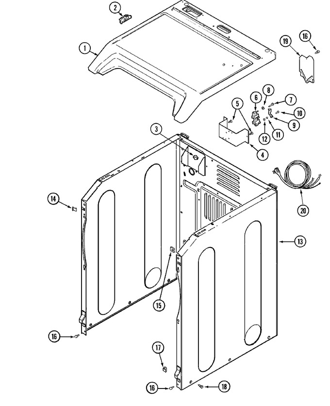 Diagram for MDE7600AZW