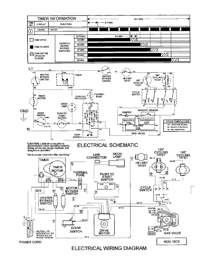 Diagram for MDG16CSBWW