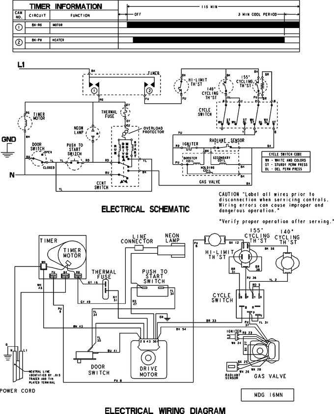 Diagram for MDG16MNDWW