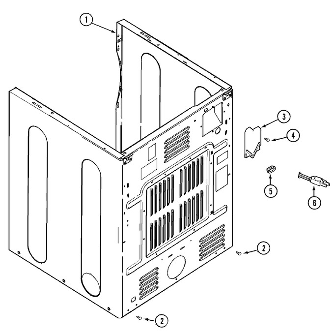 Diagram for MDG2500BWW