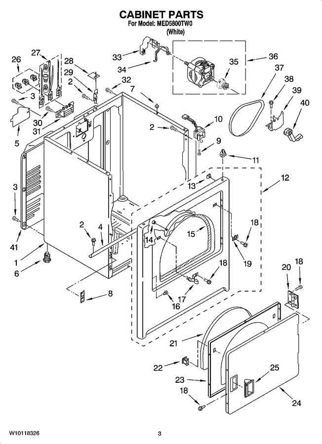 Diagram for MED5800TW0