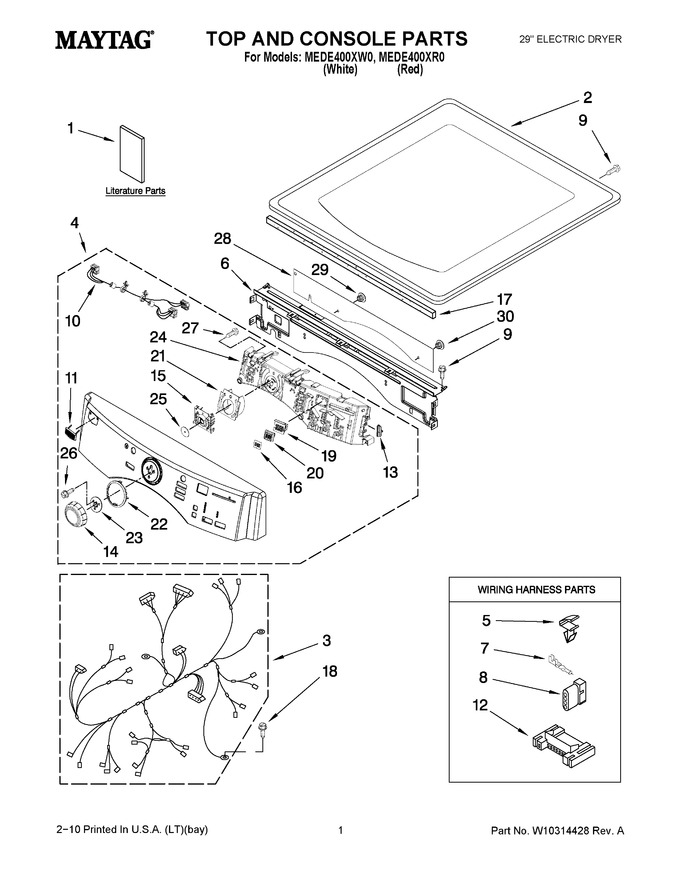 Diagram for MEDE400XW0