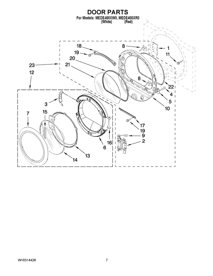 Diagram for MEDE400XW0