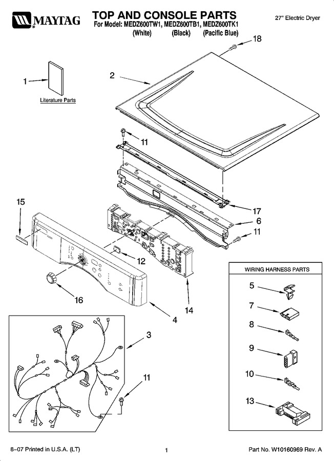 Diagram for MEDZ600TW1