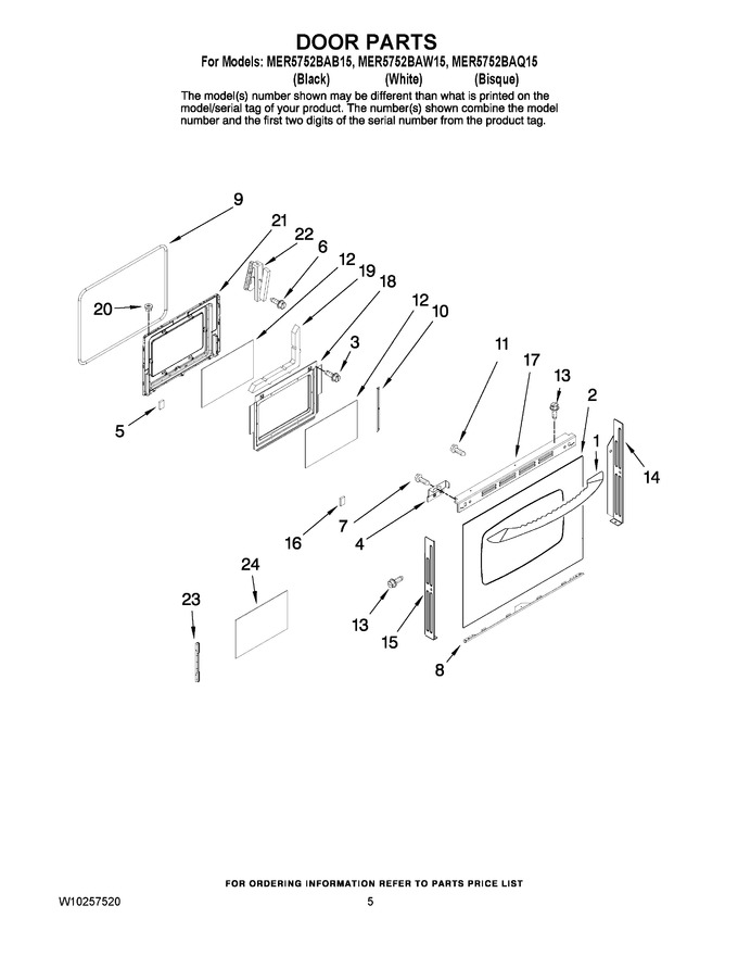 Diagram for MER5752BAW15