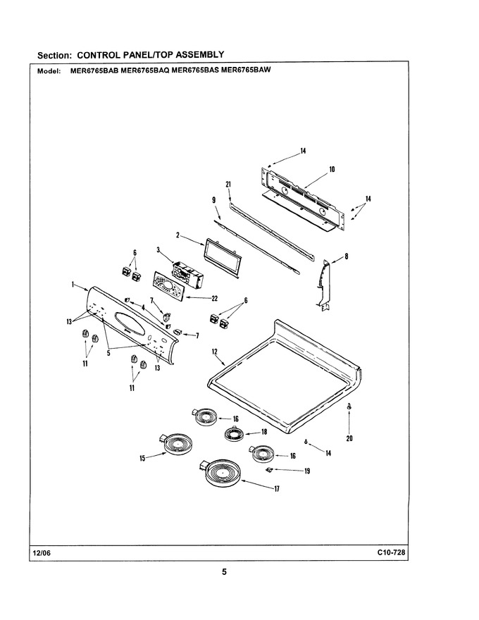 Diagram for MER6765BAW