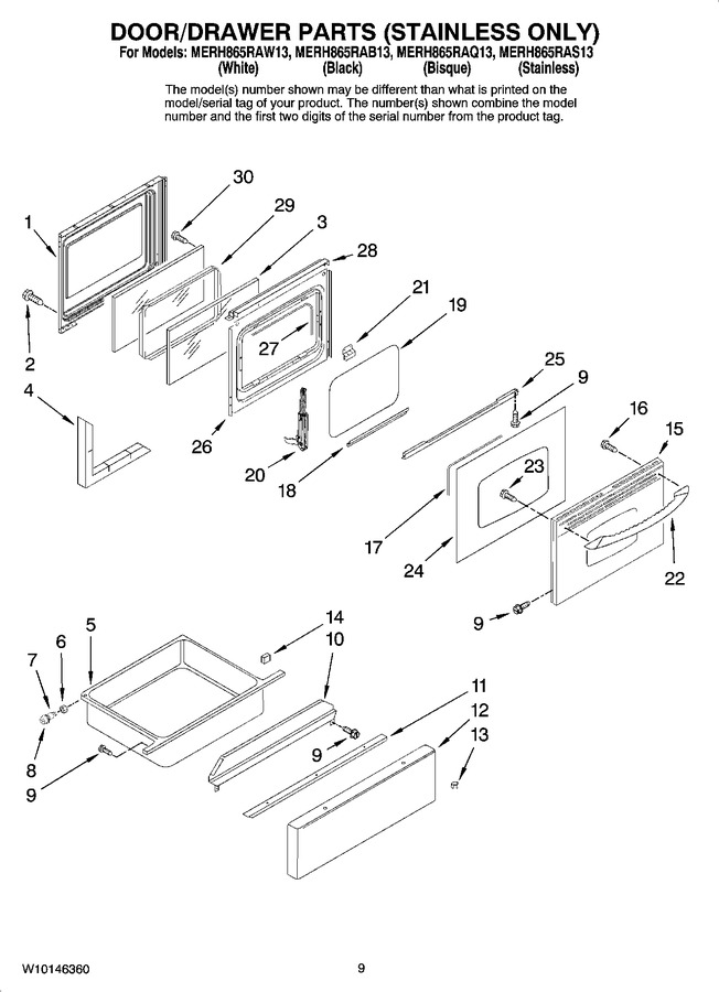 Diagram for MERH865RAS13