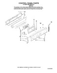 Diagram for 02 - Control Panel Parts