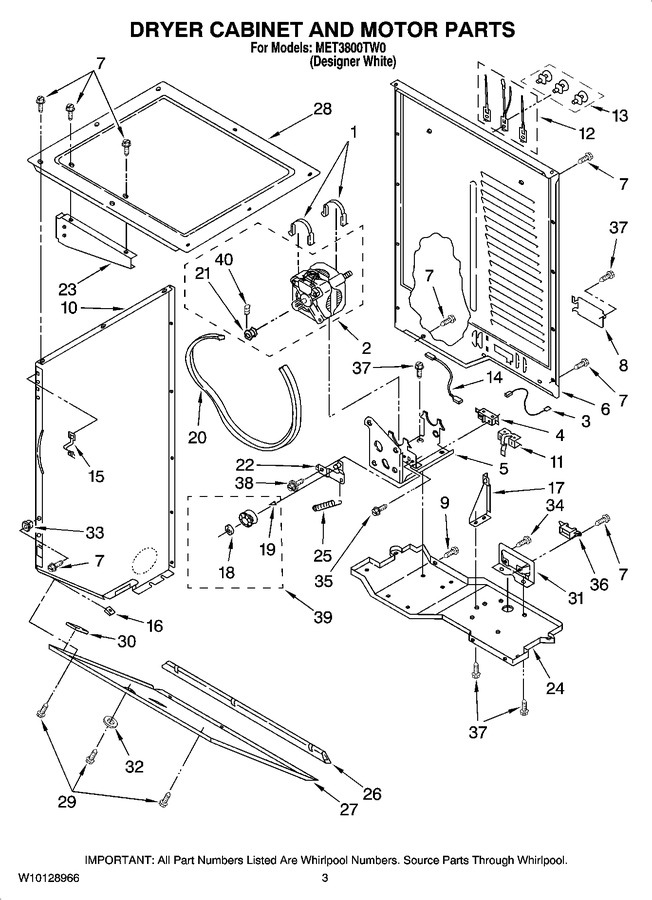 Diagram for MET3800TW0