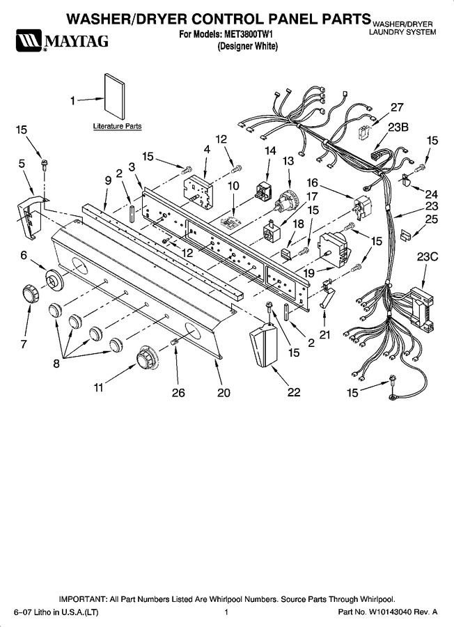 Diagram for MET3800TW1