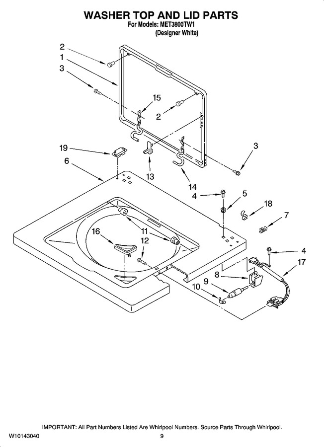 Diagram for MET3800TW1