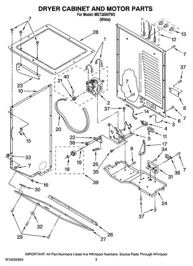 Diagram for MET3800TW2