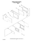 Diagram for 02 - Oven Door Parts