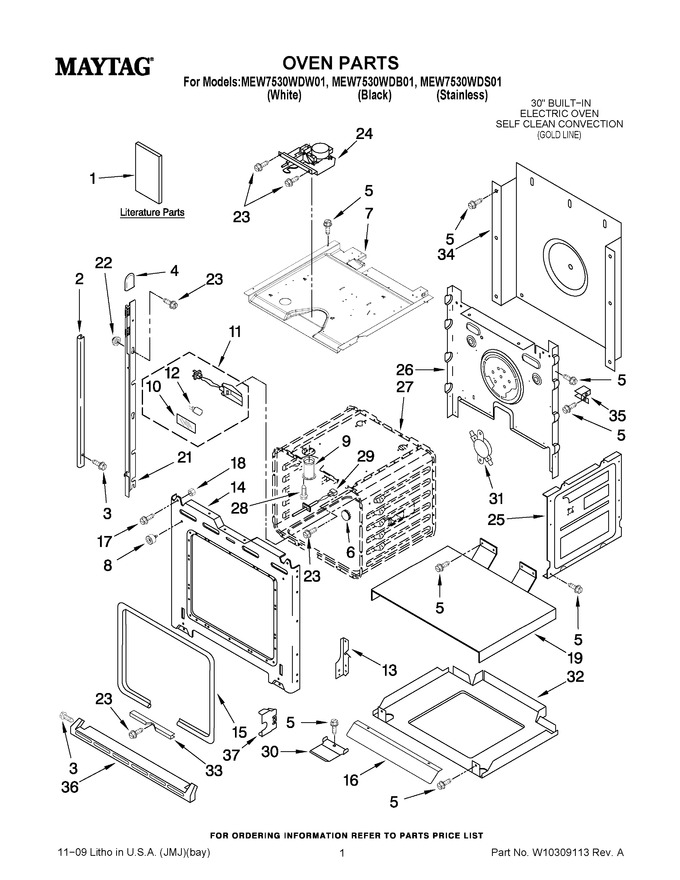 Diagram for MEW7530WDS01