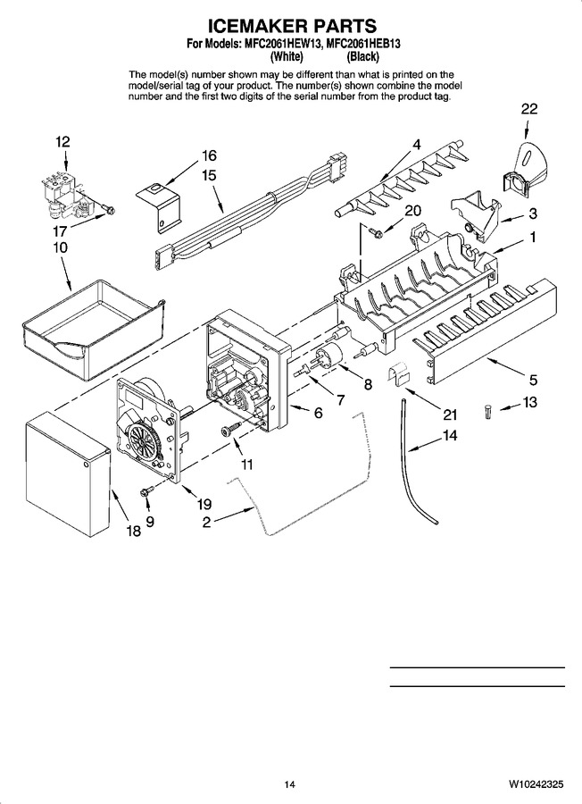 Diagram for MFC2061HEW13