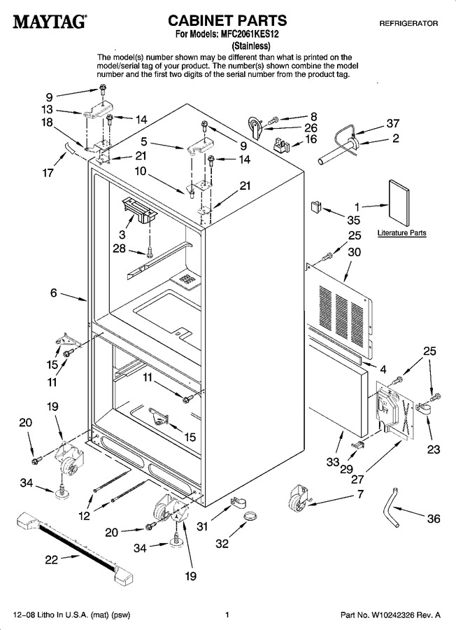 Diagram for MFC2061KES12