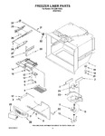 Diagram for 02 - Freezer Liner Parts